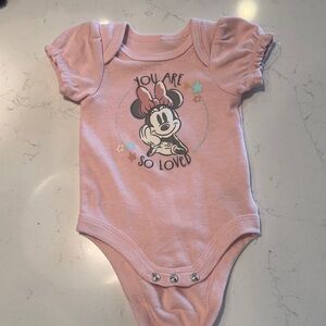 Disney Minnie Mouse Pink Bodysuit